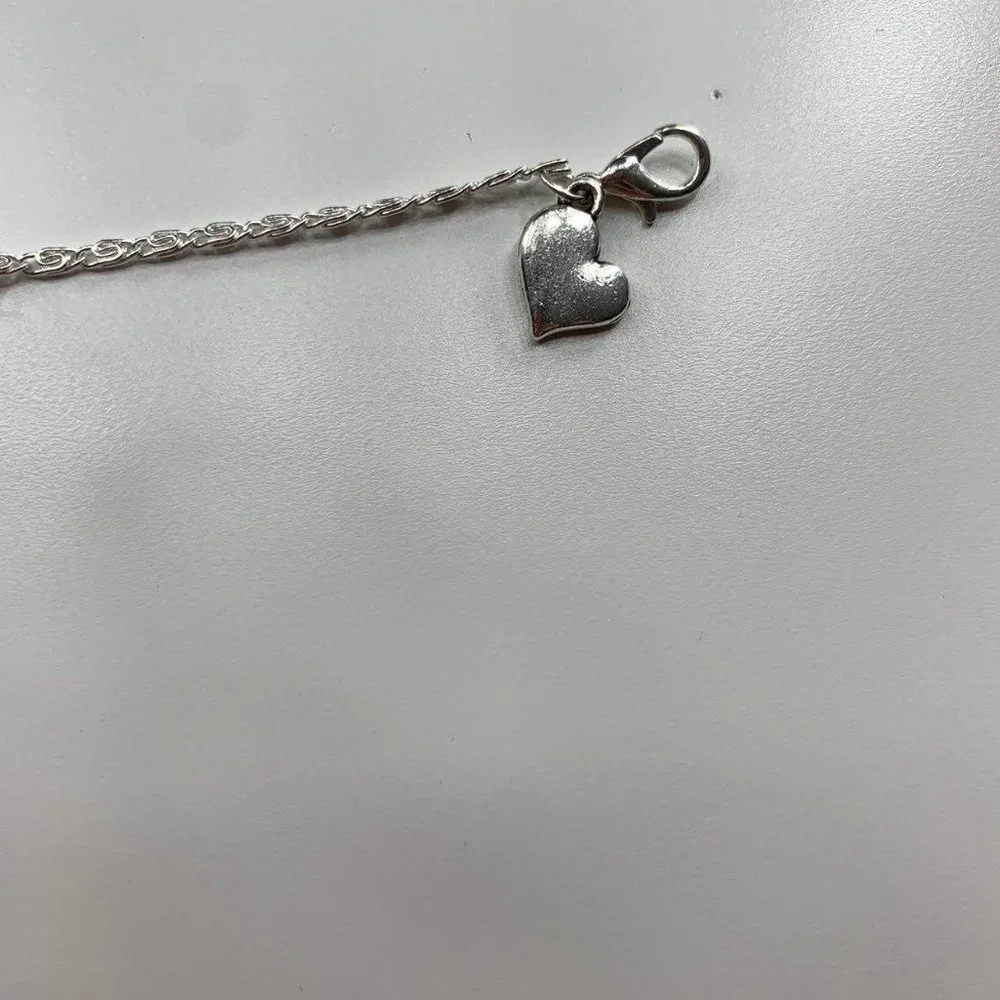 Silver Infinity With Faux Pearl Bracelet